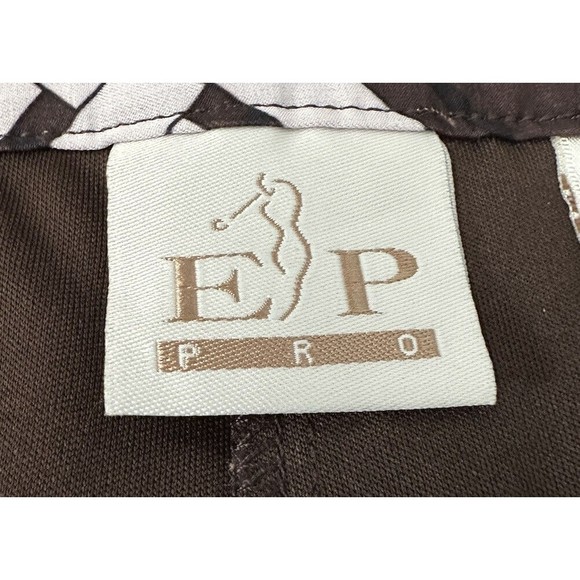 EP Pro Golf Skort Womens Size 12 Abstract Brown White Printed Lined Skirt EUC - Picture 4 of 6